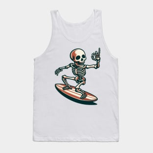 Surfing Skeleton 2 Tank Top